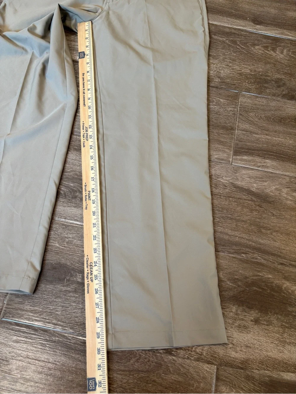 adidas Men's 32x30 Khaki Straight-Leg Performance Chinos Climalite Golf Casual